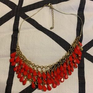Layered coral necklace